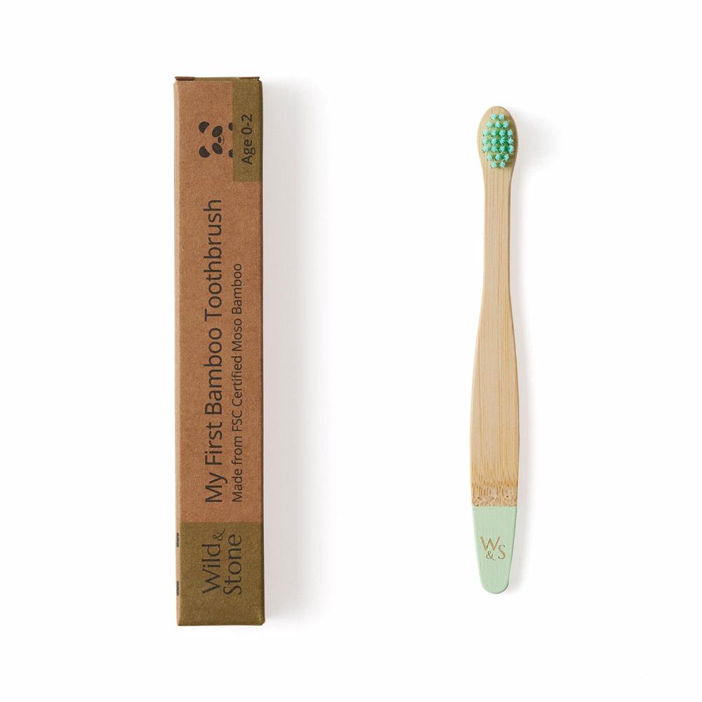 Wild and Stone_W&S Baby Bamboo Toothbrush - Single - Mint Green