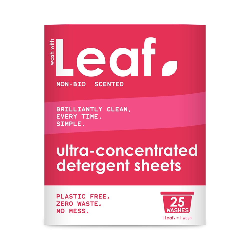Wash With Leaf_Leaf Non Bio Laundry Detergent Sheets 25 Pack