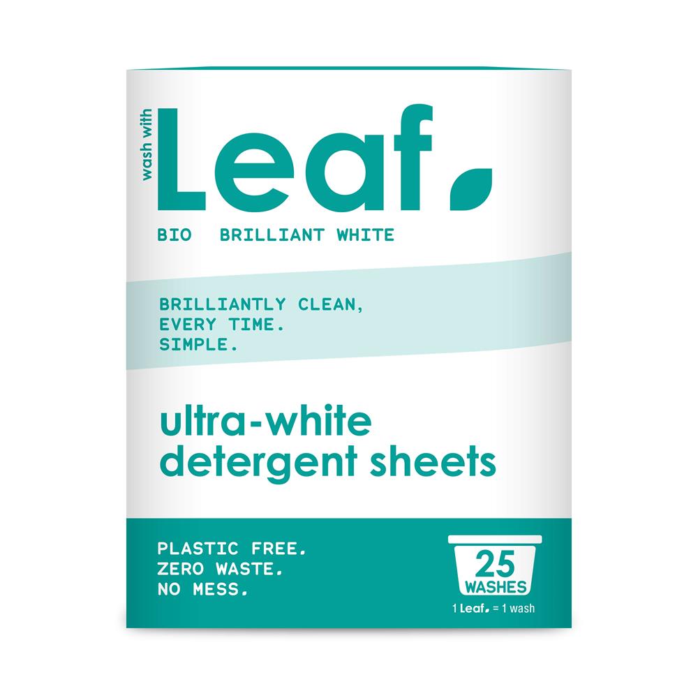 Wash With Leaf_Leaf Brilliant White Laundry Detergent Sheets 25pack