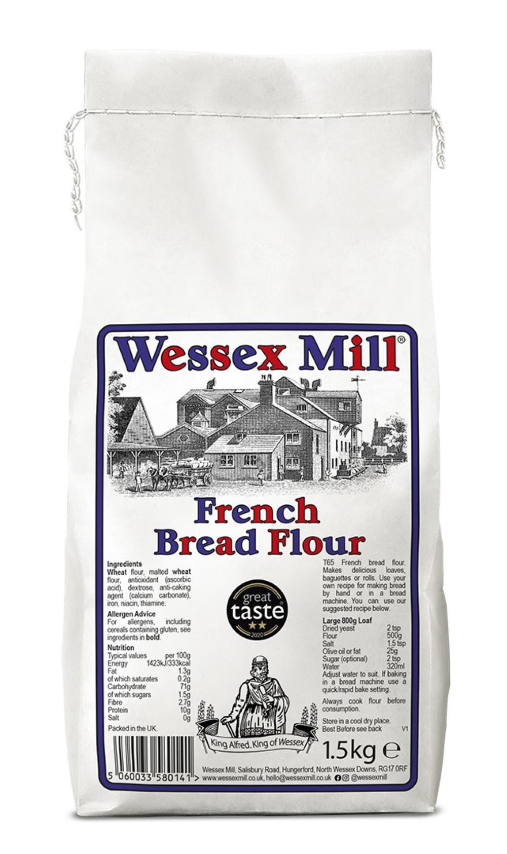 Wessex Mill_French Bread Flour 1.5Kg-pack of 5