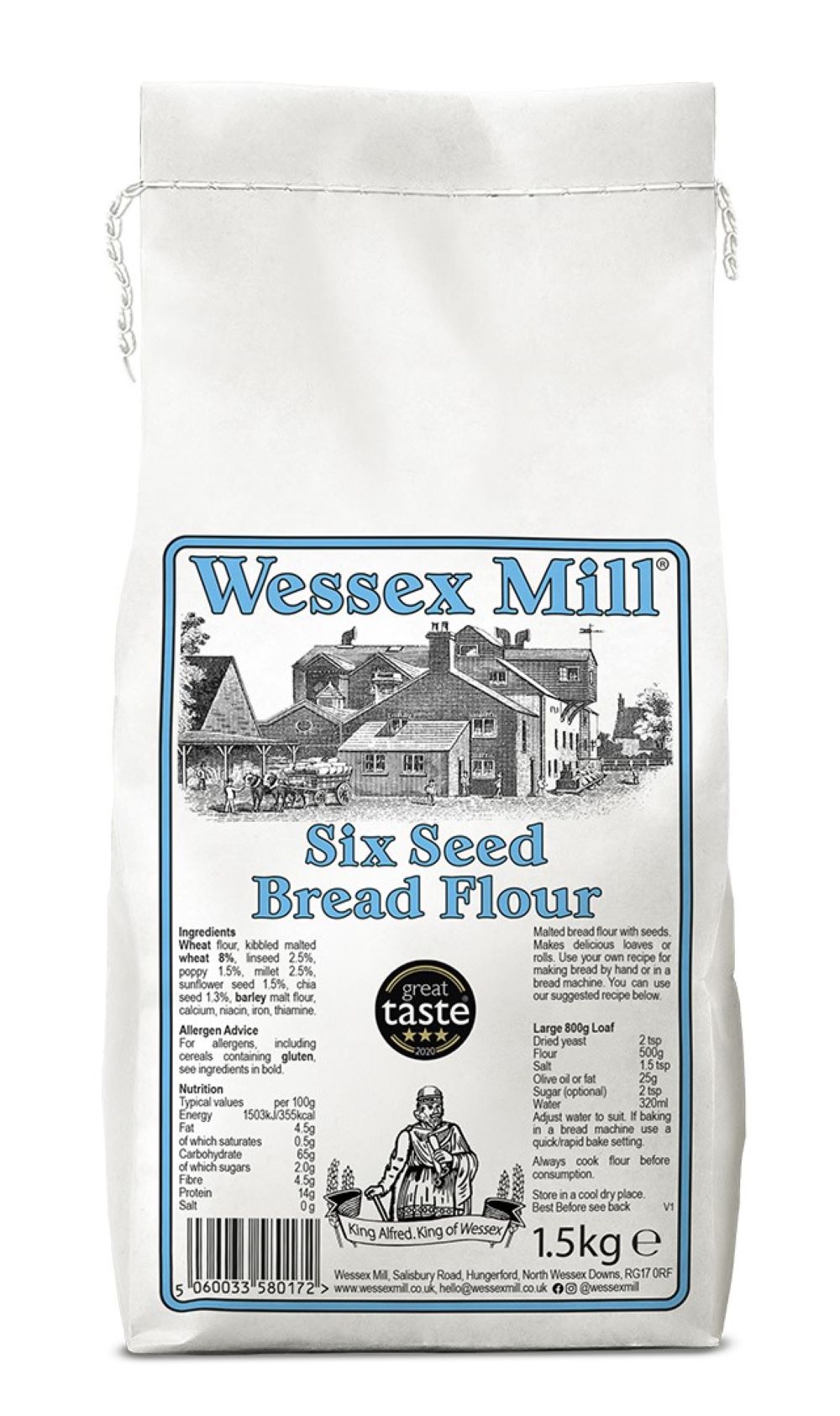 Wessex Mill_Six Seed Bread Flour 1.5 Kg-pack of 5