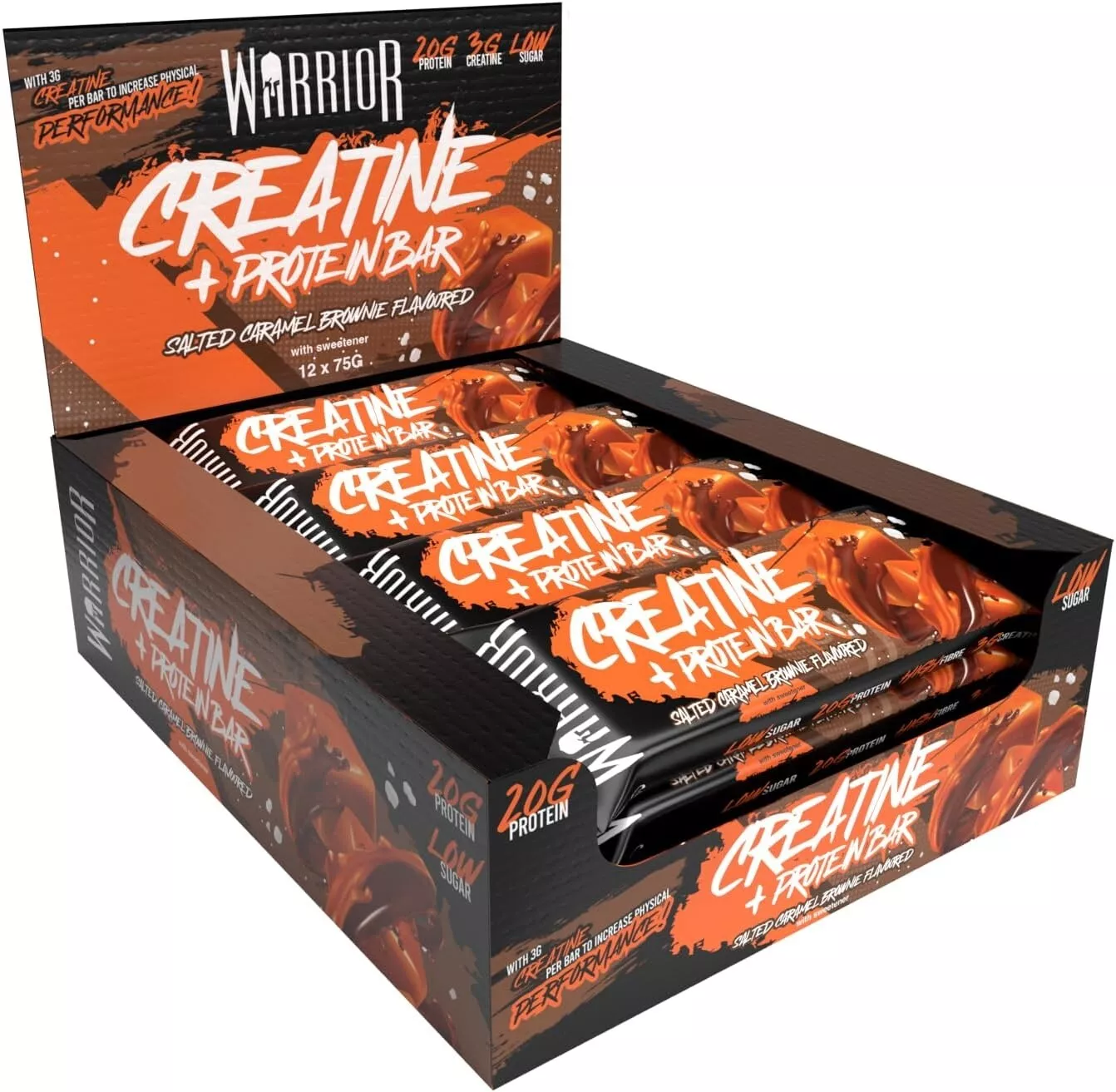 Warrior Creatine Bars 12x75g Chocolate Orange