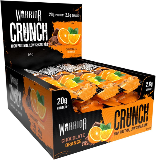 Warrior Crunch Bars 12x64g Chocolate Orange