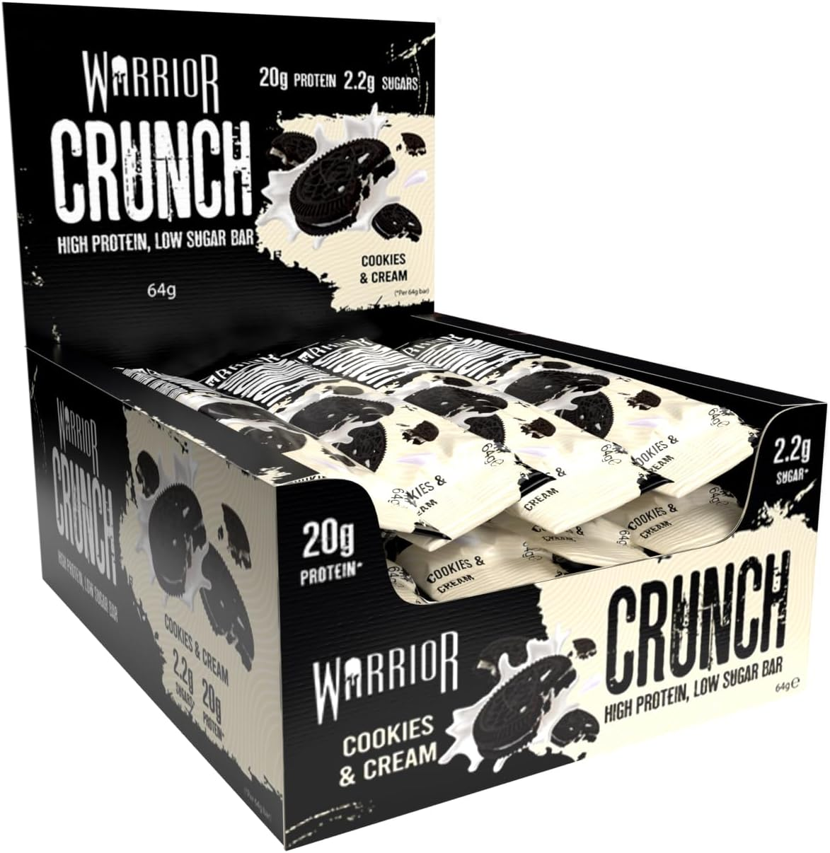 Warrior Crunch Bars 12x64g Chocolate Orange
