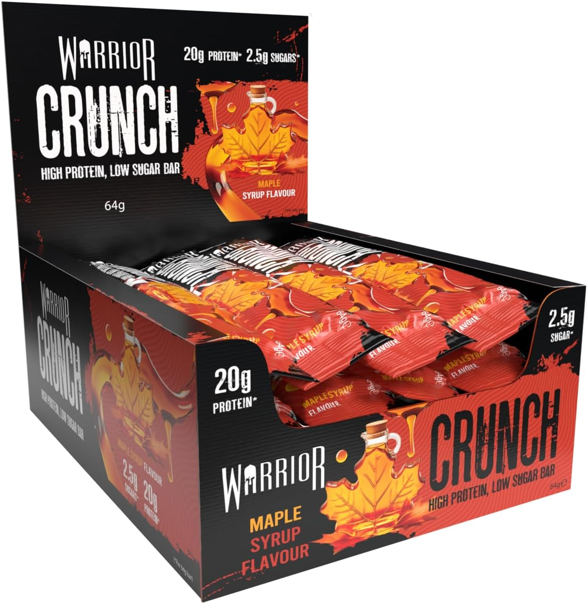 Warrior Crunch Bars 12x64g Chocolate Orange