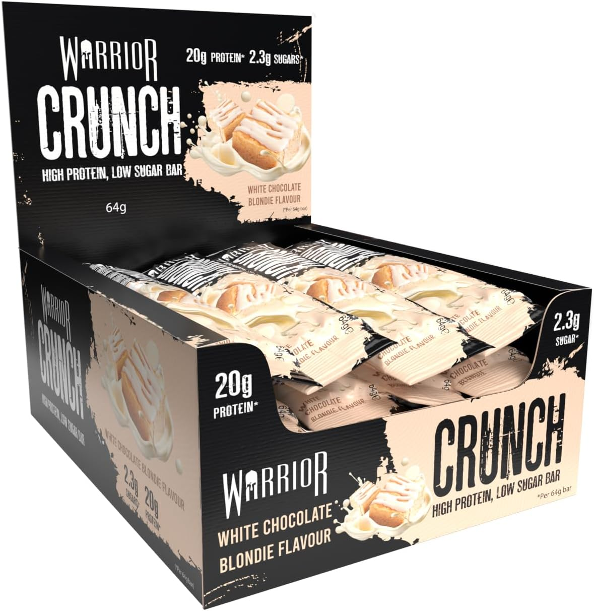 Warrior Crunch Bars 12x64g Chocolate Orange