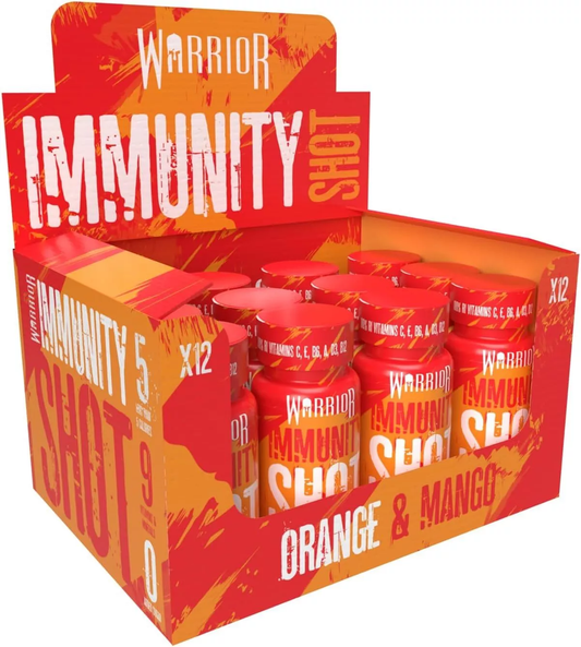 Warrior Immunity Shots 12x60ml Orange & Mango