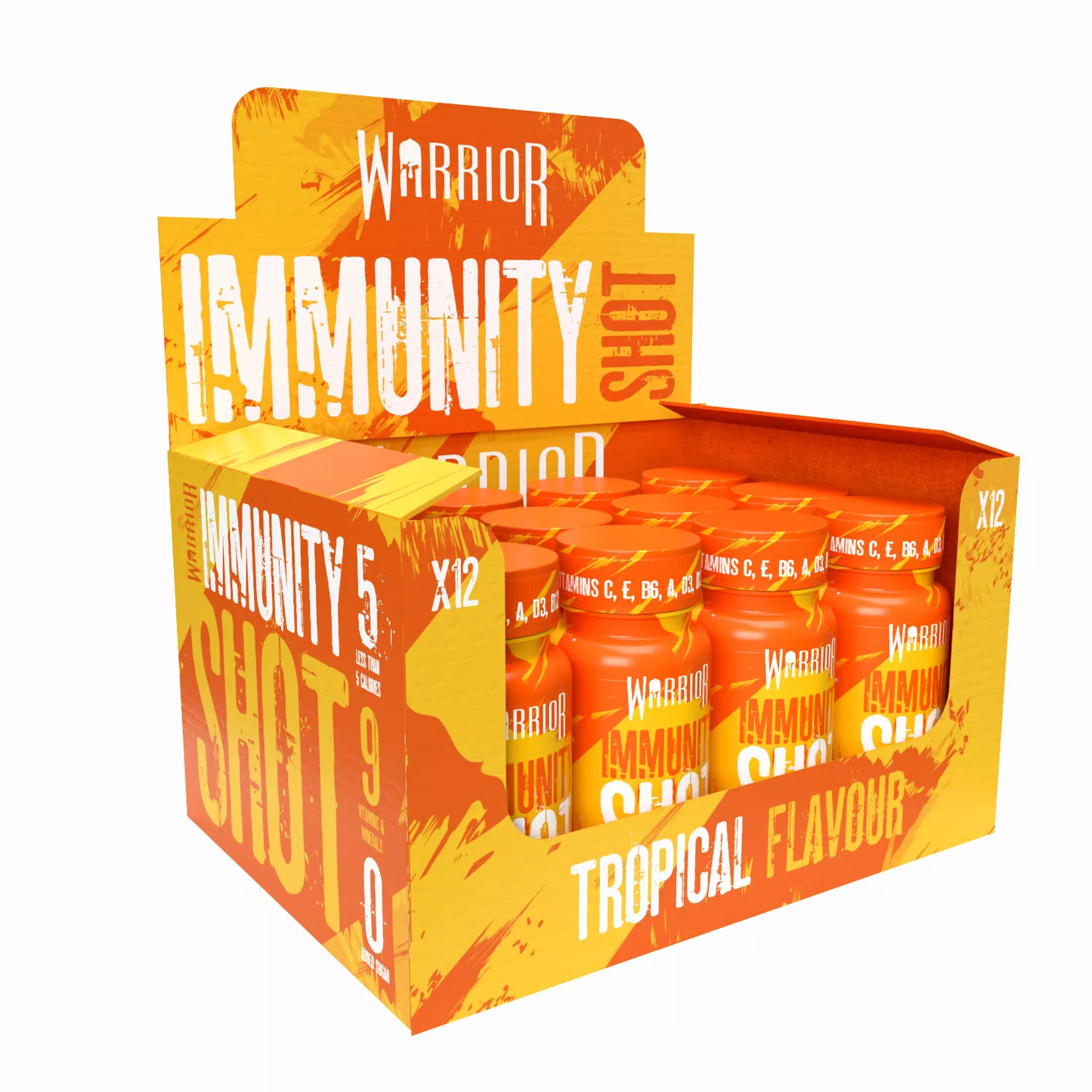 Warrior Immunity Shots 12x60ml Orange & Mango