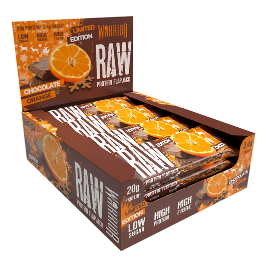 Warrior Raw Protein Flapjack 12x75g Chocolate Orange