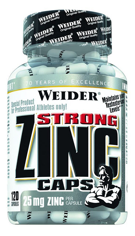 Weider Strong Zinc - 25mg - 120 caps
