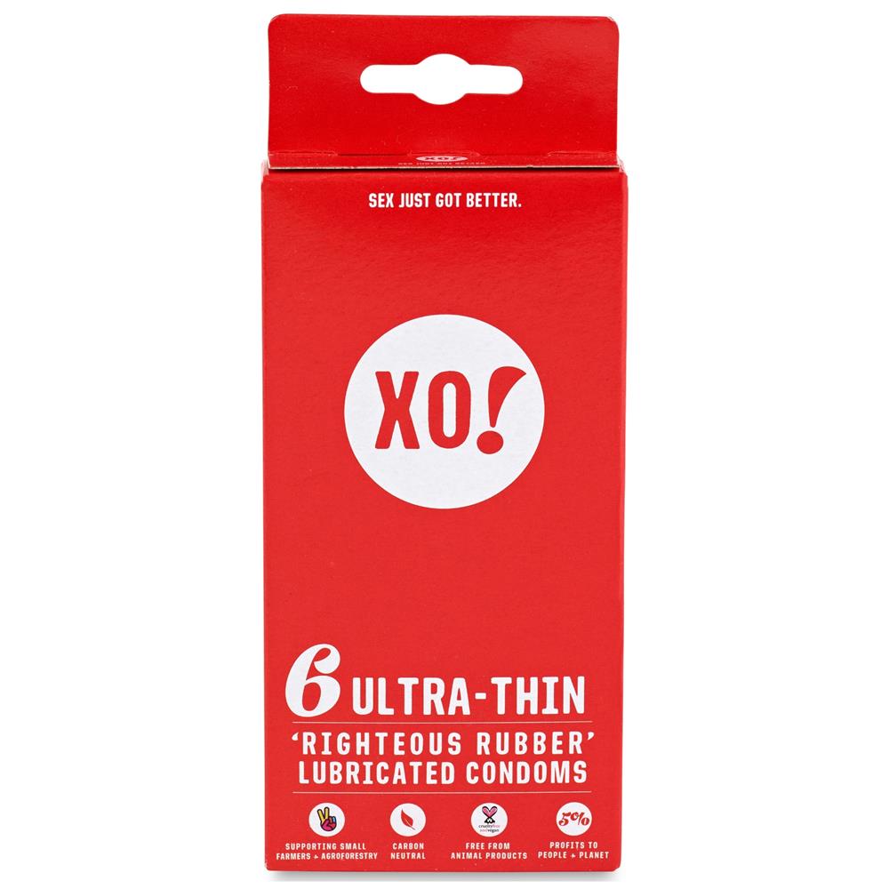 XO!_6 ultra-thin CO2-neutral vegan natural latex condoms