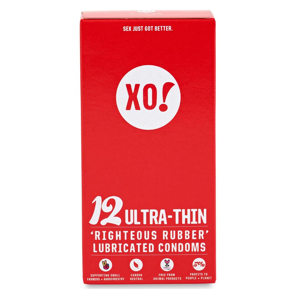 XO!_12 ultra-thin CO2-neutral vegan natural latex condoms