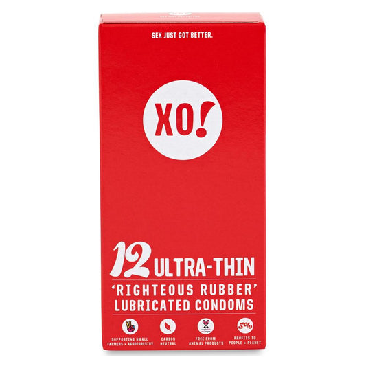 XO!_12 ultra-thin CO2-neutral vegan natural latex condoms