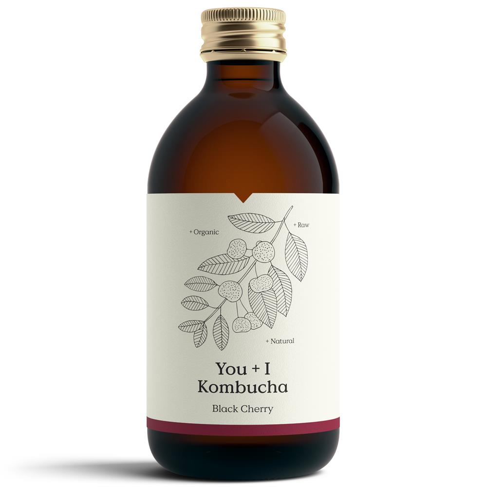 You + I_Kombucha - Black Cherry (Organic) - 330ml-pack of 4