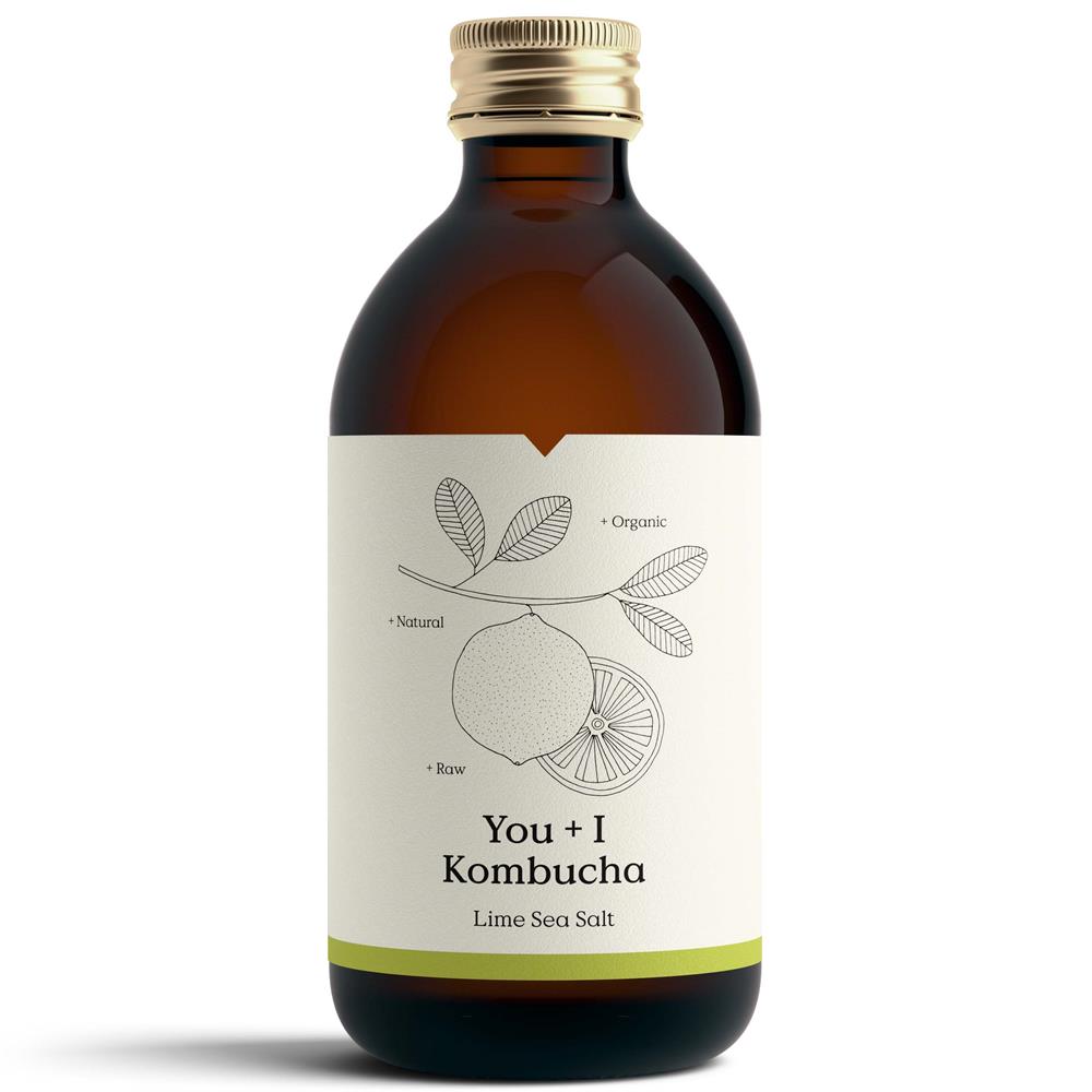 You + I_Kombucha - Lime Sea Salt (Organic) - 330ml-pack of 4