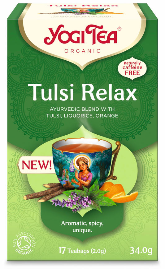 Yogi Tea_Tulsi Relax Organic 34.0 g 17 Teabags-Pack of 2