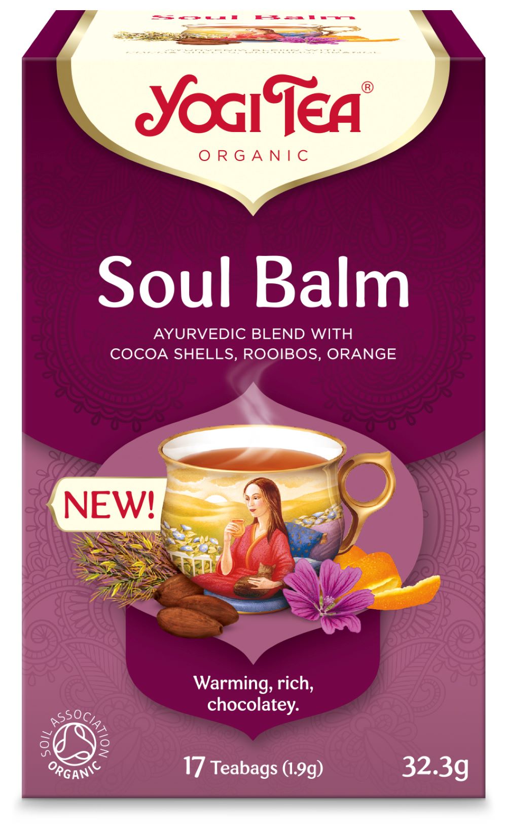 Yogi Tea_Soul Balm Organic 32.3 g 17 Teabags-pack of 2