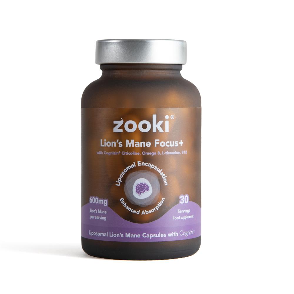 YourZooki_Zooki Liposomal Lions Mane Mushroom 600mg 60 Capsules
