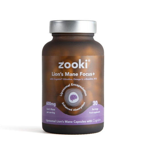 YourZooki_Zooki Liposomal Lions Mane Mushroom 600mg 60 Capsules