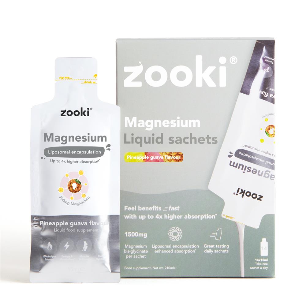 YourZooki_Liposomal Magnesium Bisglycinate 200mg Pineapple 14 sachet