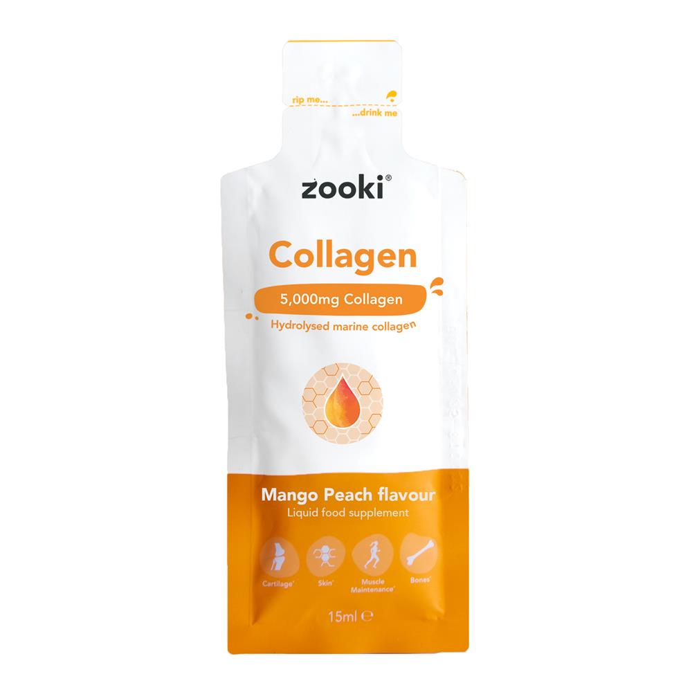 YourZooki_Zooki Marine Collagen 5000mg Mango Peach 1x15ml Sachet-pack of 20