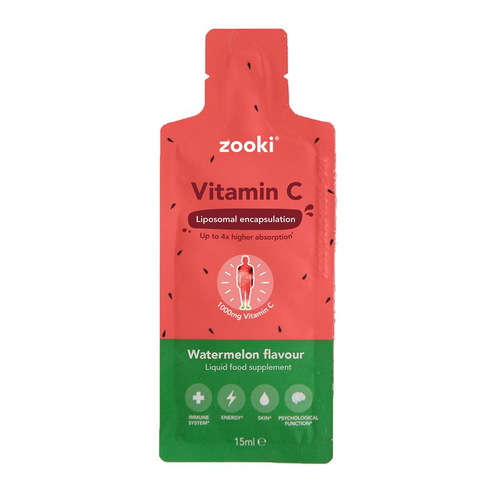 YourZooki_Zooki Liposomal Vitamin C 1000mg Watermelon 1x15ml Sachet-pack of 20