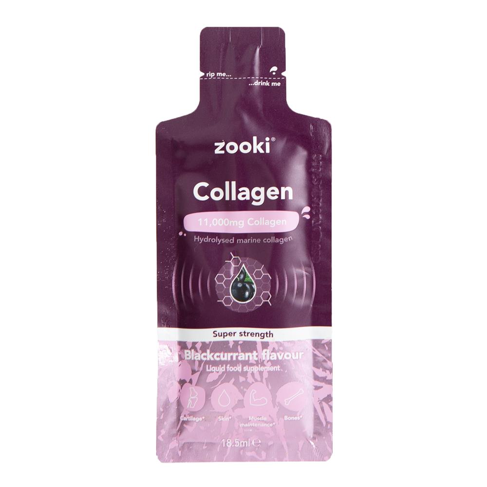 YourZooki_Zooki SS Collagen 11g Blackcurrant 1x18.5ml sachet-Pack of 20