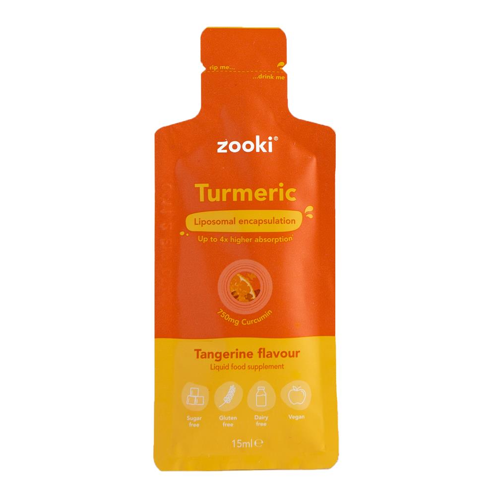 YourZooki_Zooki Liposomal Turmeric 750mg Tangerine 1x15ml Sachet-pack of 20