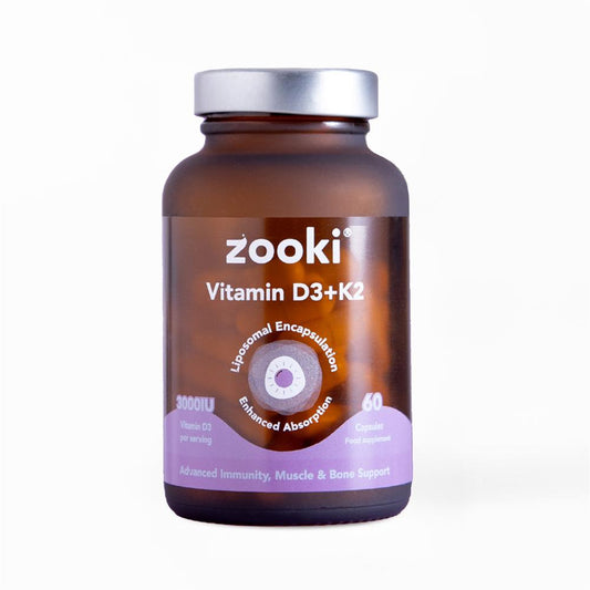 YourZooki_Zooki Liposomal Vitamin D3+K2 3000iu. 60 Capsules