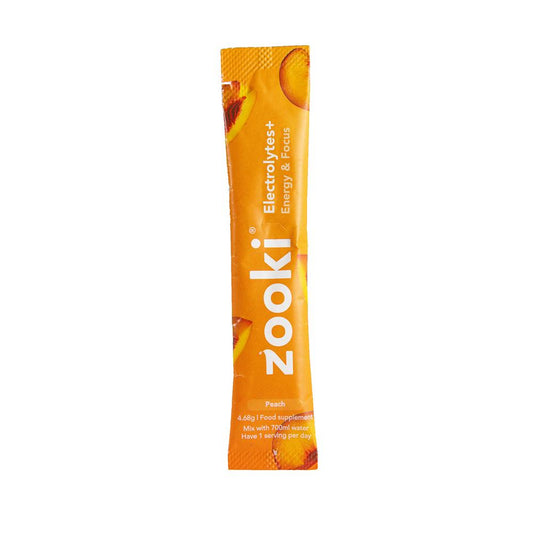 YourZooki_Zooki Electrolytes+ Energy & Focus Peach Flavour 1 Sachet-Pack of 20