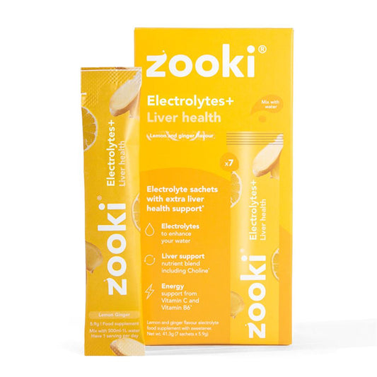 YourZooki_Zooki Electrolytes+ Liver Health Lemon Ginger 7 Sachet