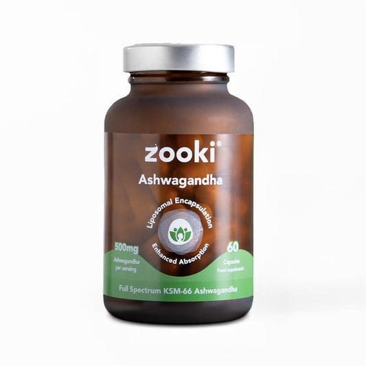 YourZooki_Liposomal Ashwagandha KSM-66 500mg 60 Capsules 30 Day Supply