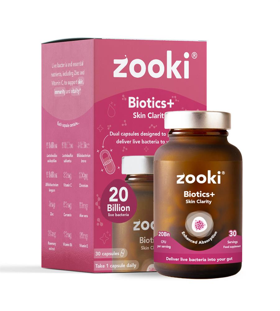 YourZooki_Zooki Biotics+ Skin Clarity. 30 capsule