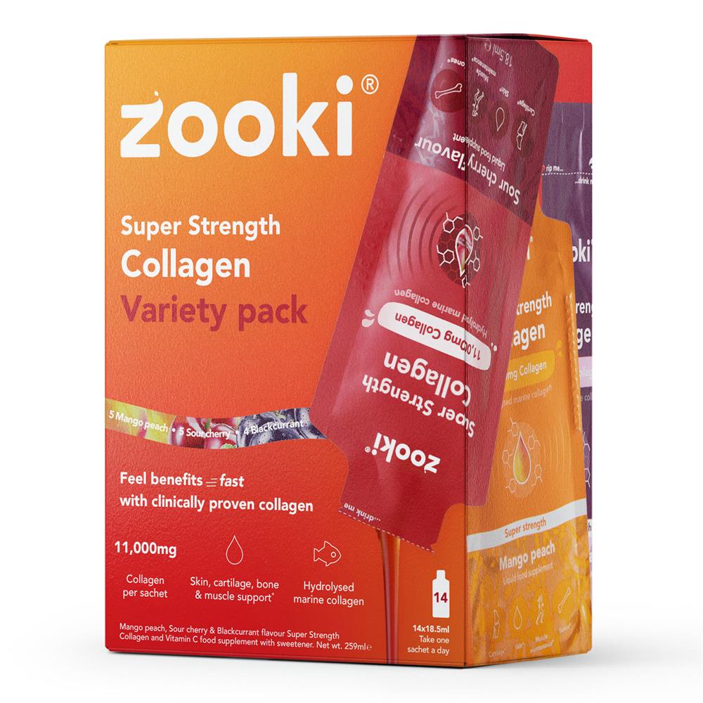 YourZooki_Super Strength Marine Collagen Variety Pack 14x18.5ml sachet