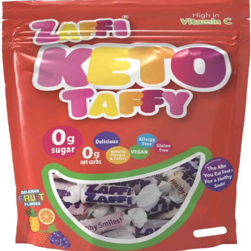 Zolli Pops_Mixed Fruit Zaffi Keto Taffy with Vitamin C. 85g