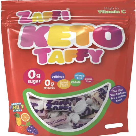 Zolli Pops_Mixed Fruit Zaffi Keto Taffy with Vitamin C. 85g