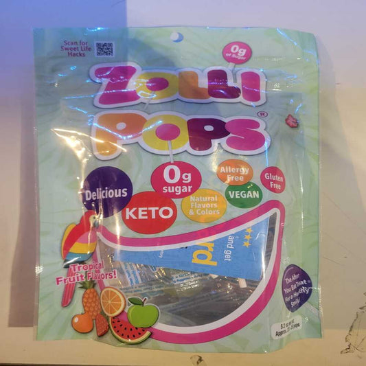 Zolli Pops_Sugar Free Tropical Fruit Lollipops 150g