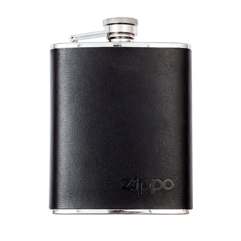 Zippo_Flask Leather Wrapped 6oz