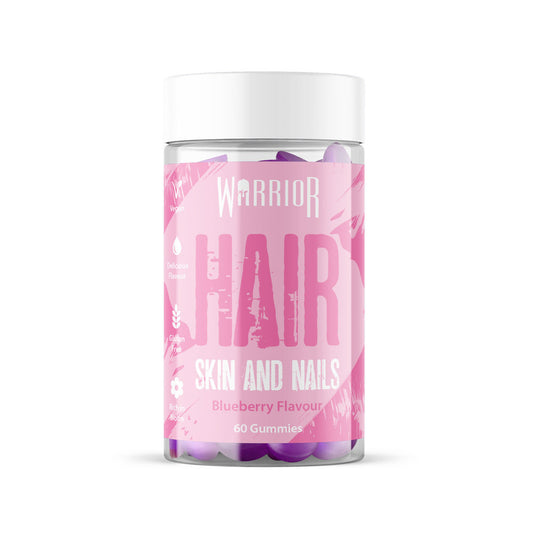 Warrior Hair, Skin and Nail Gummies 60Gummies Blueberry