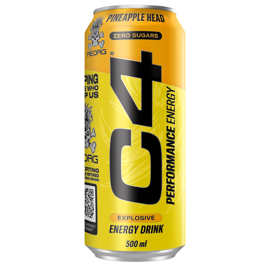 Cellucor C4 Performance Energy Carbonated RTD 12x500ml Pineapple Head