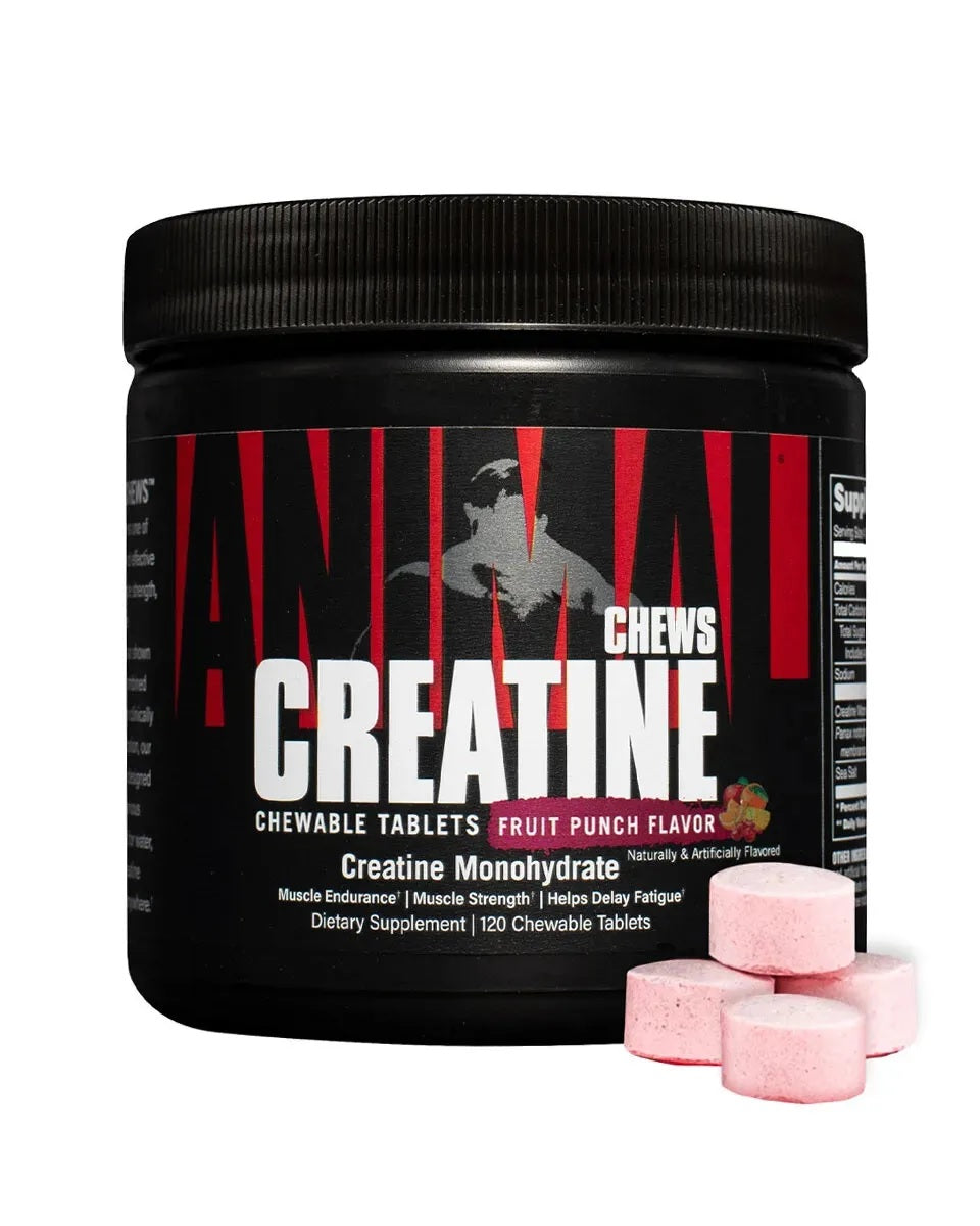 Animal Creatine Chews 120 Tabs Fruit Punch