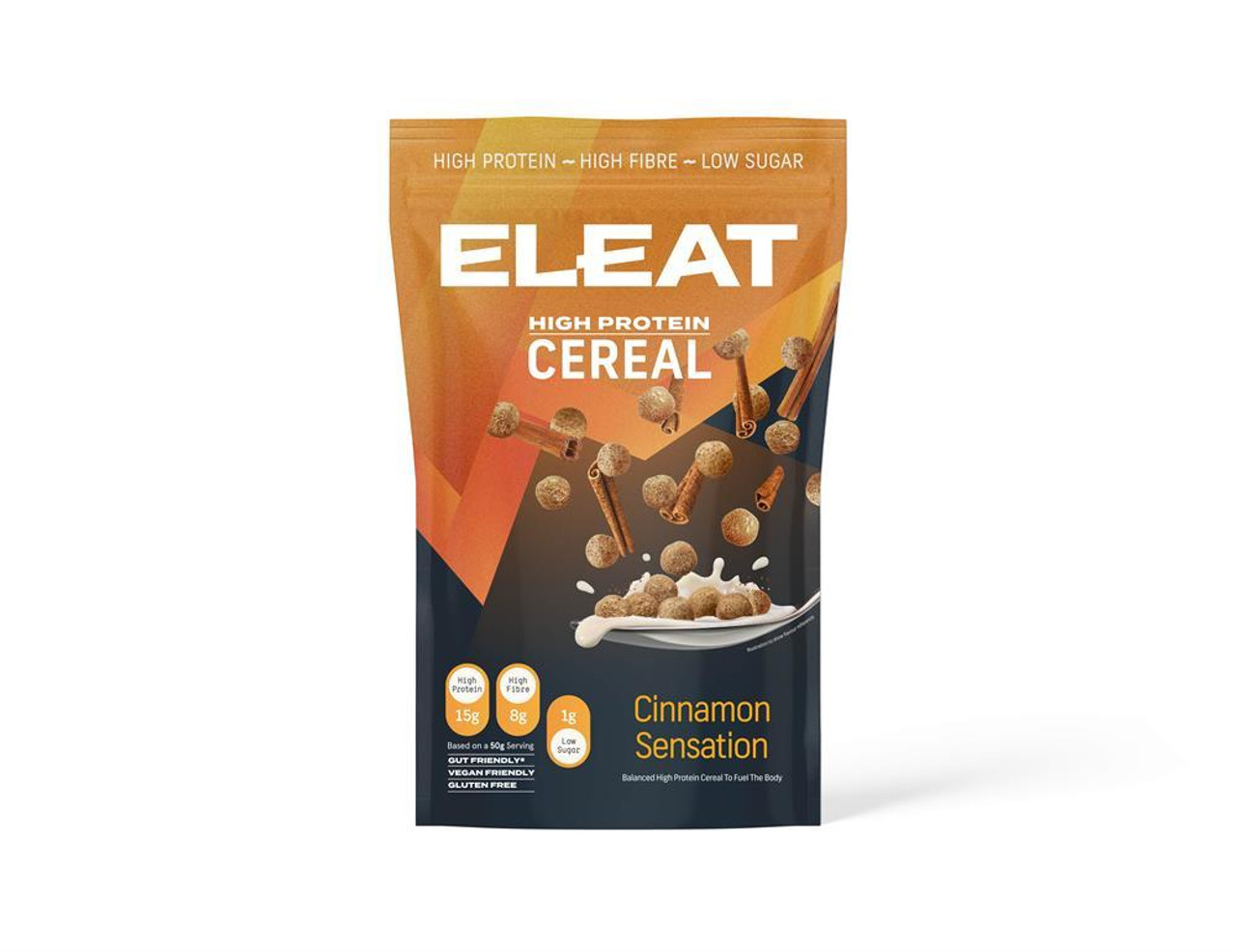 Eleat Balanced, High Protein Cereal 8x50g Cinnamon