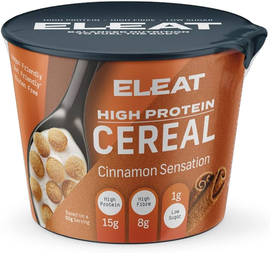 Eleat Balanced, High Protein Cereal 8x50g Cinnamon