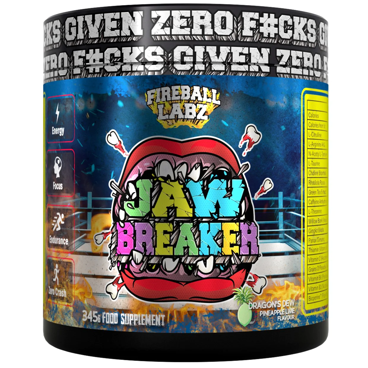 Fireball Labz Jaw Breaker 345g Forbidden Fruit (Sour Apple)