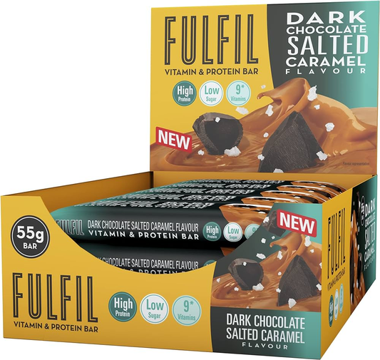 Fulfil Nutrition Vitamin & Protein Bar 15x55g Dark Salted Caramel