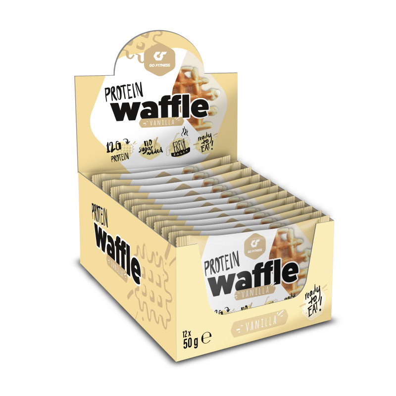 Go Fitness Protein Waffle 12x50g Double Chocolate