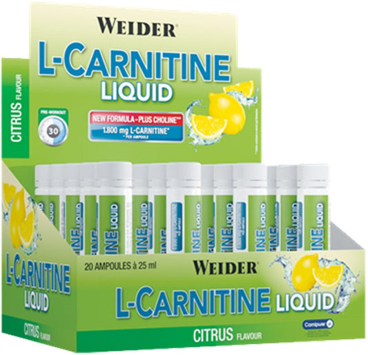 Weider L-Carnitine Liquid - 20 x 25 ml.