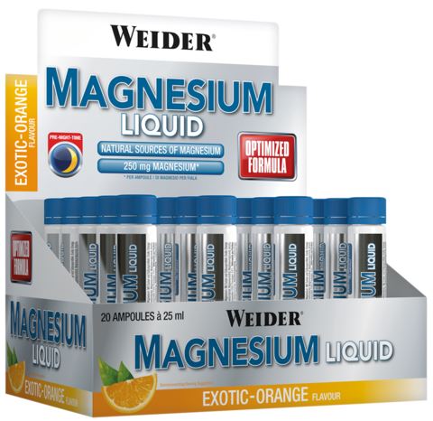 Weider Magnesium Liquid Exotic-Orange - 20 x 25 ml.