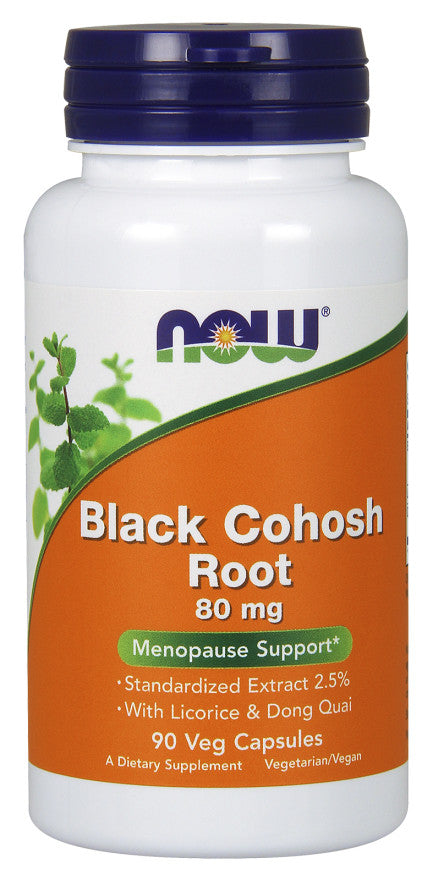 NOW Foods Black Cohosh Root - 80mg - 90 vcaps