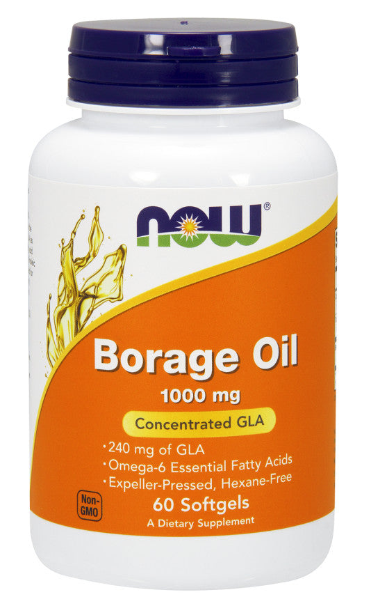 NOW Foods Borage Oil - 1000mg - 120 softgels